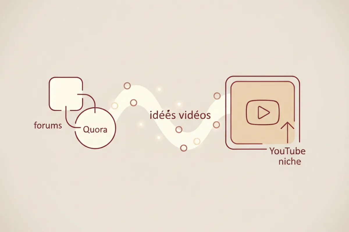forums Reddit Quora idées vidéos YouTube niche