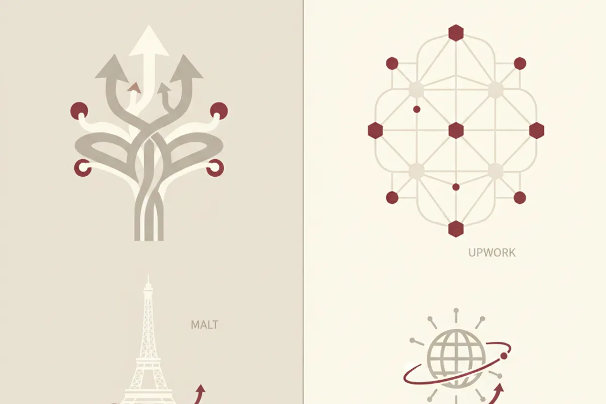 Malt Upwork comparaison freelance France 2026