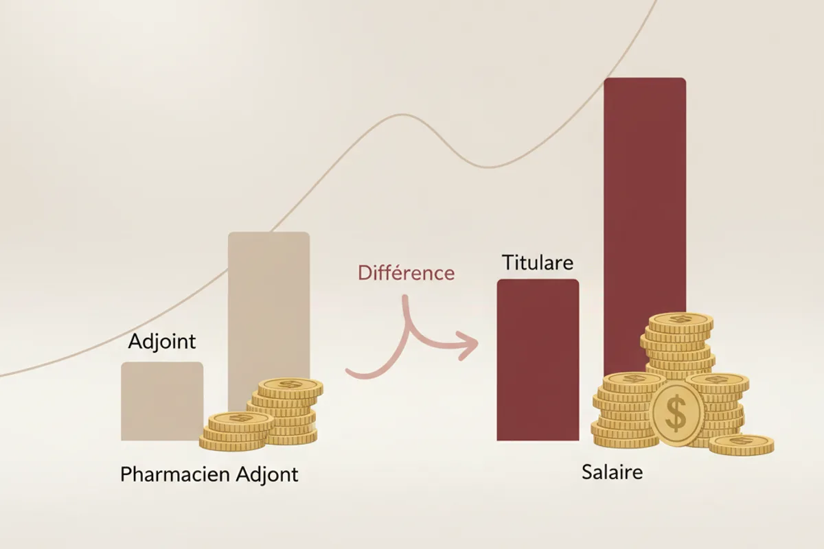 pharmacien adjoint titulaire salaire différence