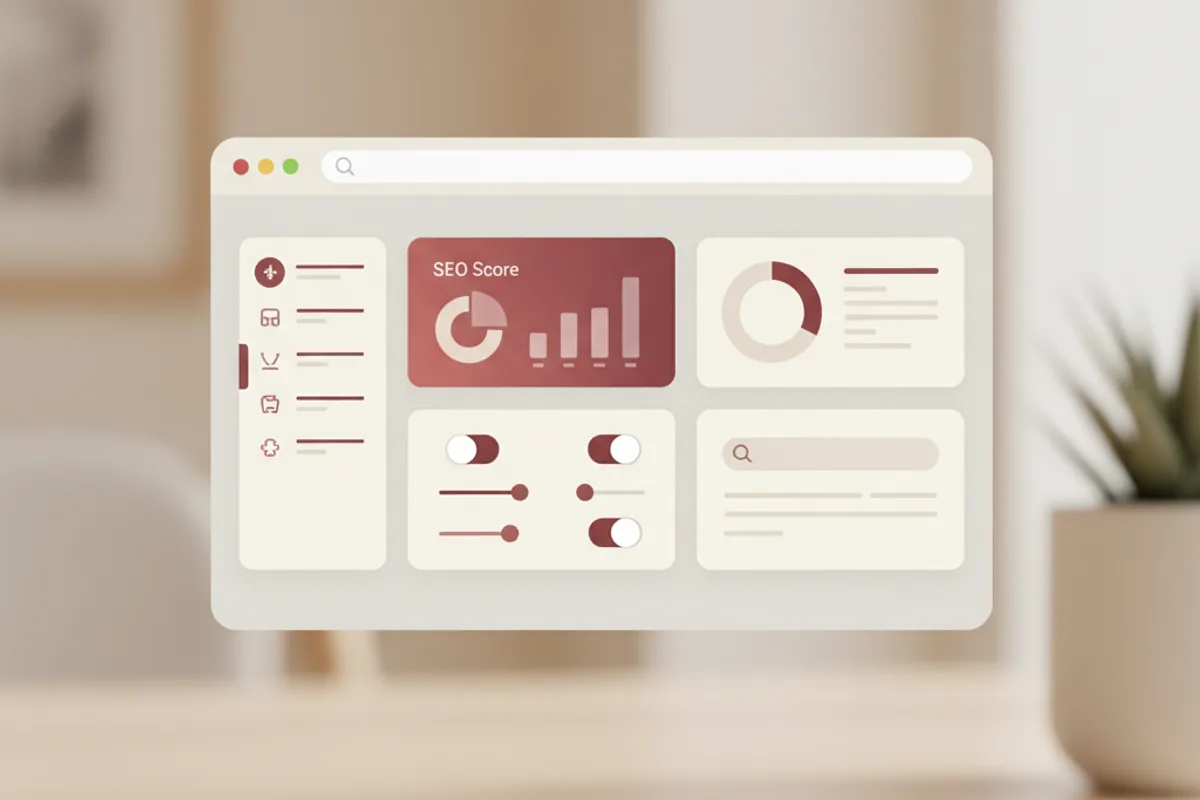 Rank Math interface SEO WordPress moderne