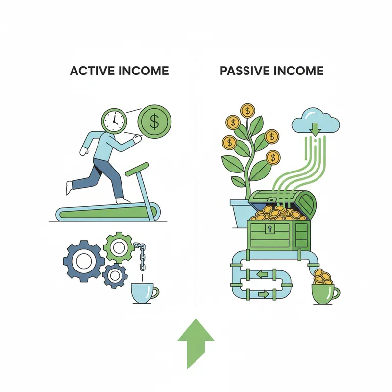 revenus actifs passifs internet comparaison France