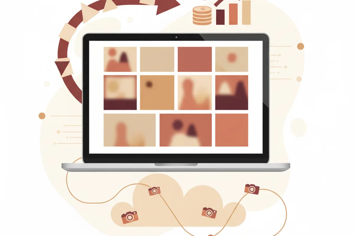 vente photos banques images Shutterstock revenus